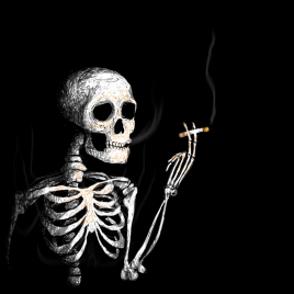 Smoking Skeleton